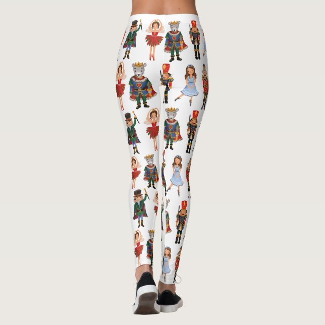 Leggings Nutcracker Vacances hivernales mauvais Noël (Dos)