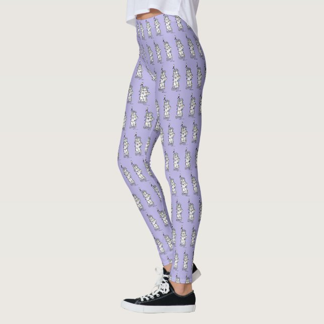 Leggings NYC Hanoukka Statue de la Liberté Lumières de vaca (Gauche)
