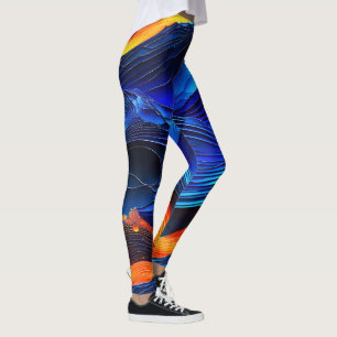 Leggings Ocean Lava "Aquaflame"