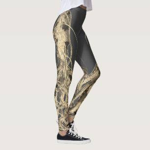 Leggings Octopus double sépia sur les jambières gris ardo
