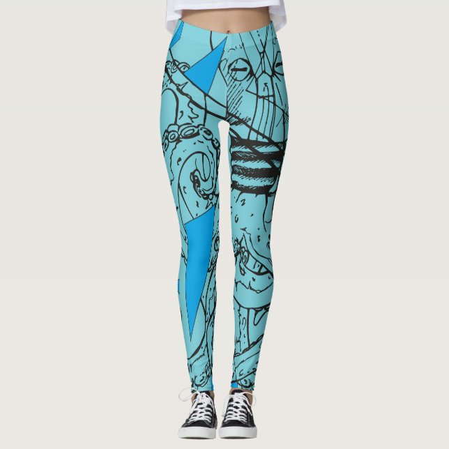 Leggings Octopus Kraken Leggins (Devant)