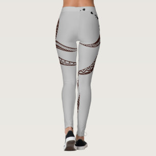 LEGGINGS OCTOPUS TRIBAL POLYNÉSIEN HAWAII ÎLES