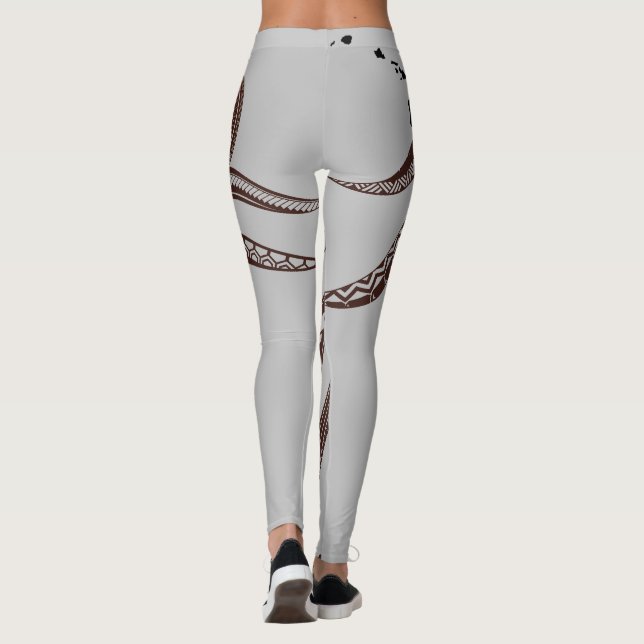LEGGINGS OCTOPUS TRIBAL POLYNÉSIEN HAWAII ÎLES (Dos)