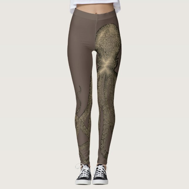 Leggings Octopus Vintage de Sepia (Devant)