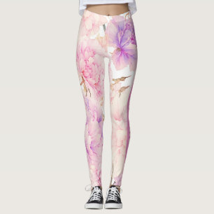 Leggings Oeillets roses et violets, Relaxant