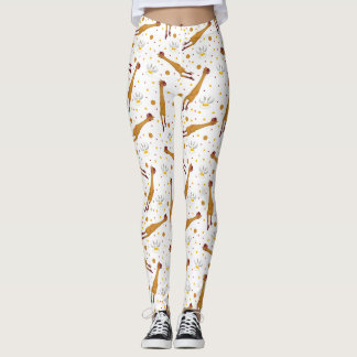 Leggings Oeufs au plat et poulets en caoutchouc