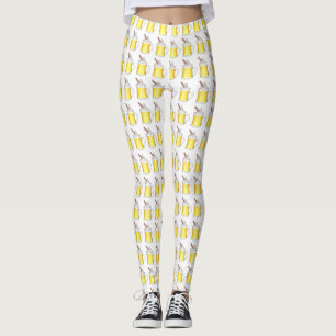 Leggings Oeufs De Vacances Nog Eggnog Boissons De Noël Cock