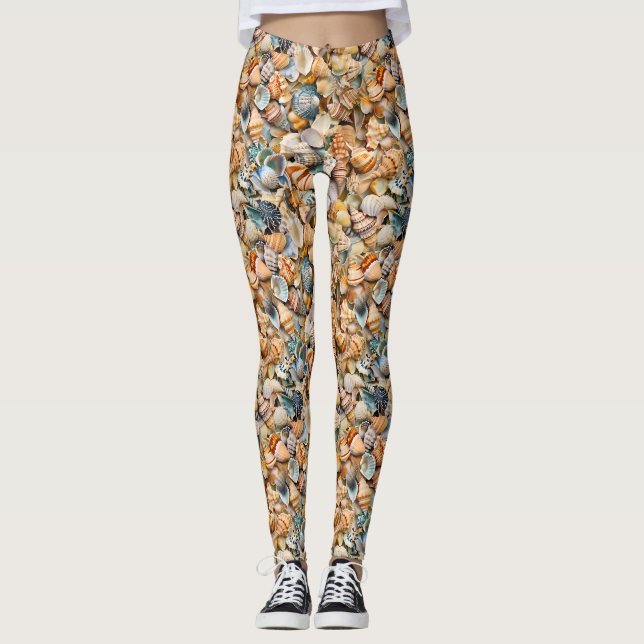 Leggings of Seaside Seashells (Vorderseite)