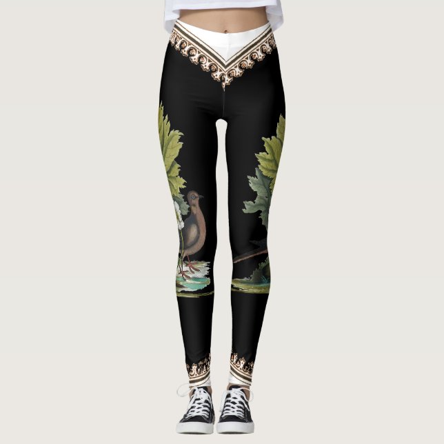 Leggings Oiseau de Catesby sur les guêtres arrières (Devant)