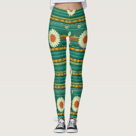 Leggings Oiseau ferroviaire d'Okinawa Motif sans couture
