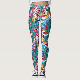 Leggings Oiseau Tropical Du Paradis