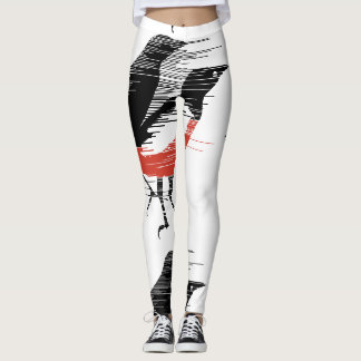 Leggings Oiseaux noirs - Oiseaux venteux