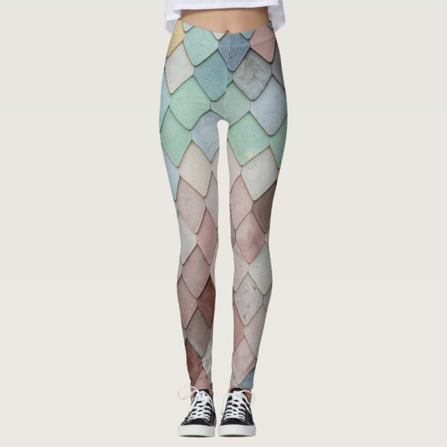 Leggings | Öko Fitness Mosaik (Vorderseite)