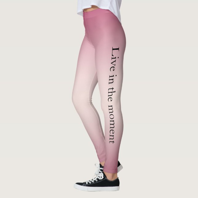Leggings Ombre blanche rose (Gauche)