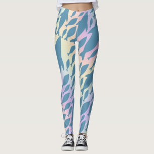 Leggings Ombre Poisson Requin Baleine sur galaxie en pente