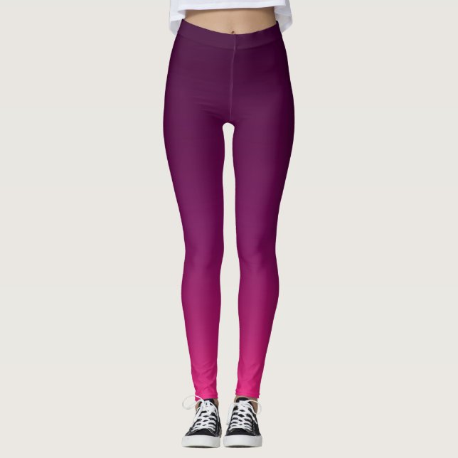 Leggings Ombre pourpre (Devant)