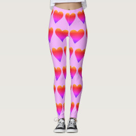 Leggings Ombré Rainbow Hearts Saint Valentin 4Sophie