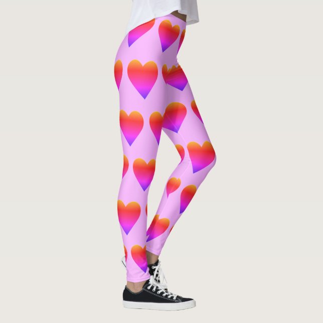 Leggings Ombré Rainbow Hearts Saint Valentin 4Sophie (Droite)