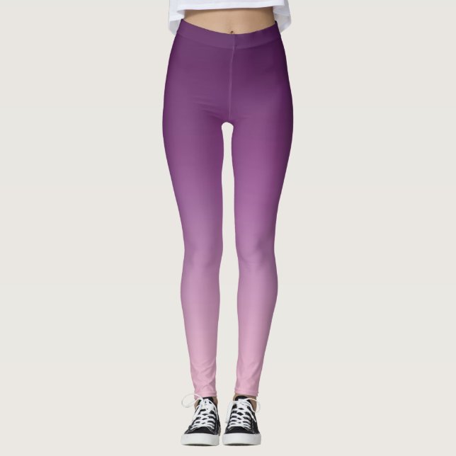 Leggings Ombré violet  (Devant)