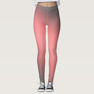 Leggings ombres de dégradé de corail