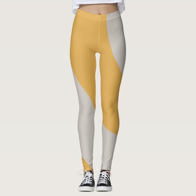 Leggings Or Extraordinaire et gris (Devant)