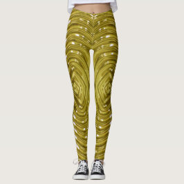 Leggings Or métallique -