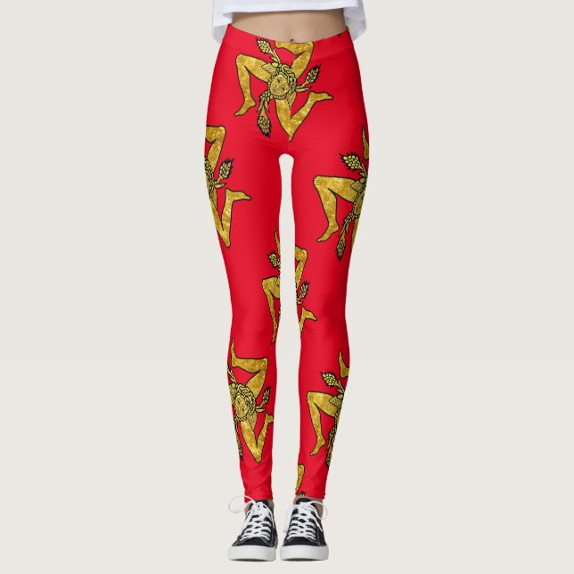 Leggings Or sicilien de Trinacria votre arrière - plan (Devant)