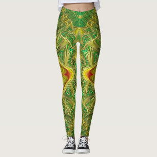 Leggings ~or vert rouge Noël