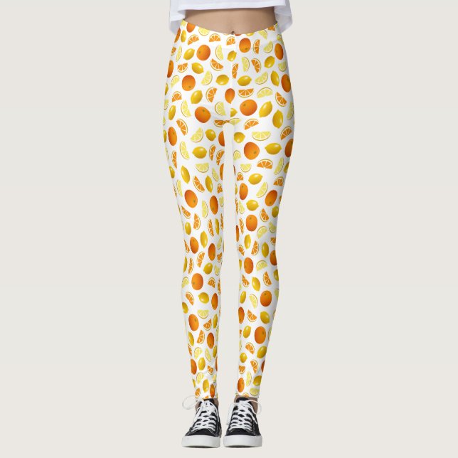 Leggings Oranges et citrons (Devant)