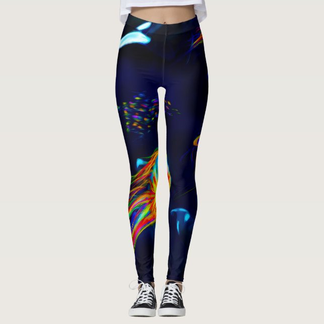 Leggings "Orca-Spielplatz" (Vorderseite)