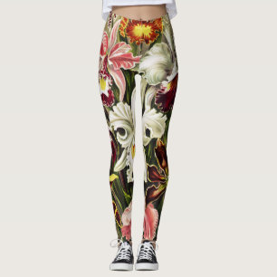 Leggings Orchidées, Orchideae Denusblumen Ernst Haeckel