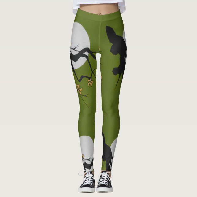Leggings - Orig. Art Asian Branch/Green/Black/Whit (Vorderseite)