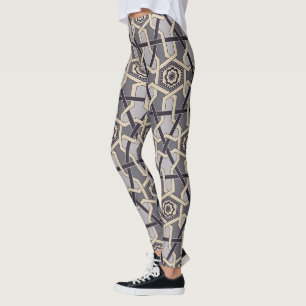 Leggings Ornement oriental ethnique Broderie décoration Mot