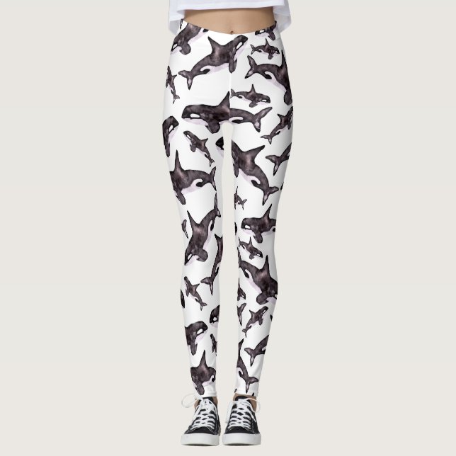 Leggings Orque d'aquarelle (Devant)