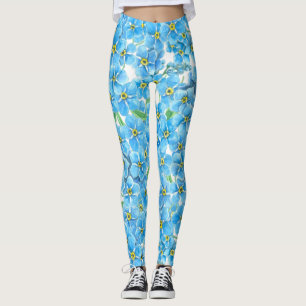 Leggings Oublie-moi pas l'aquarelle
