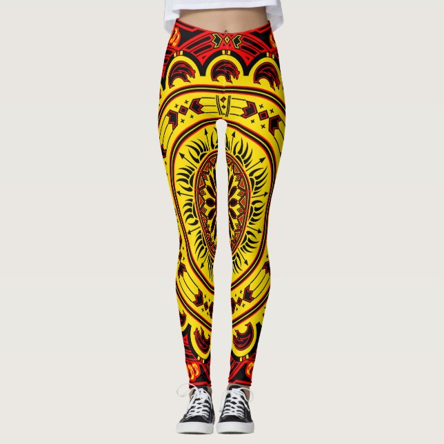 Leggings Ours de Sun (rouge) (Devant)