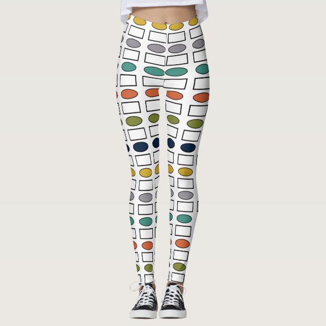 Leggings Ovales et rectangles (Devant)