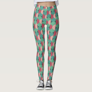 Leggings Ovales rétro et demi-cercles
