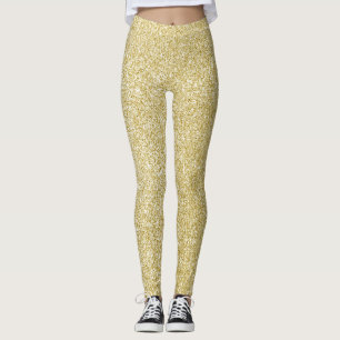 Leggings Paillettes dorées glamour