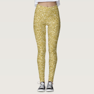 Leggings Paillettes or glamour doré
