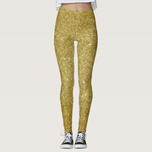Leggings Paillettes or glamour doré