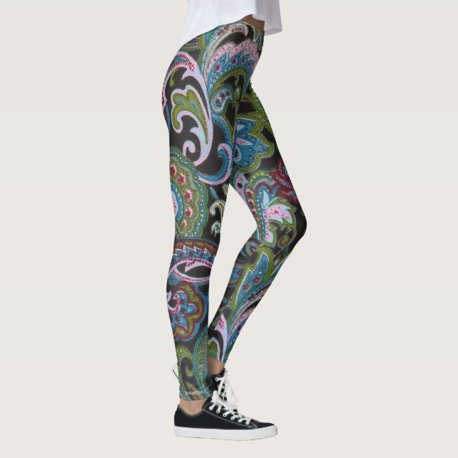 Leggings Paisley Green (Droite)