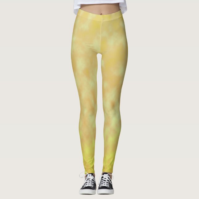 Leggings Pâle murmure de soleil (Devant)
