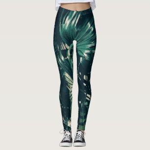 Leggings Pâlissez - les guêtres vertes de feuille de