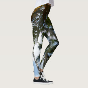 Leggings Palm Trees Beach Life Leging
