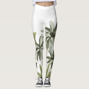 Leggings Palmiers tropicaux Vintages