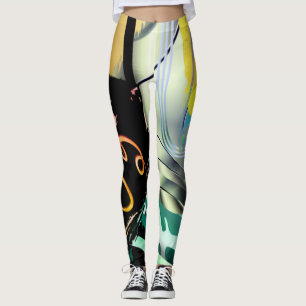 Leggings Panorama irrégulier de formes et d'objets