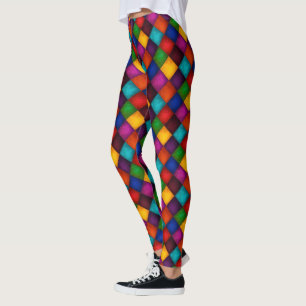 Leggings Pantalon de farceur ! Motif multicolore de