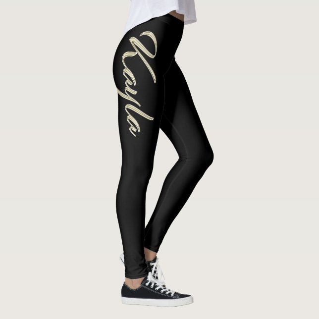 Leggings Pantalon de Kayla white gold (Droite)