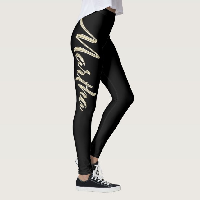 Leggings Pantalon de Martha white gold (Droite)